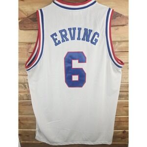 Julius Erving Hardwood Classics 1982-83 Mitchell Ness 76ers Jersey White XL